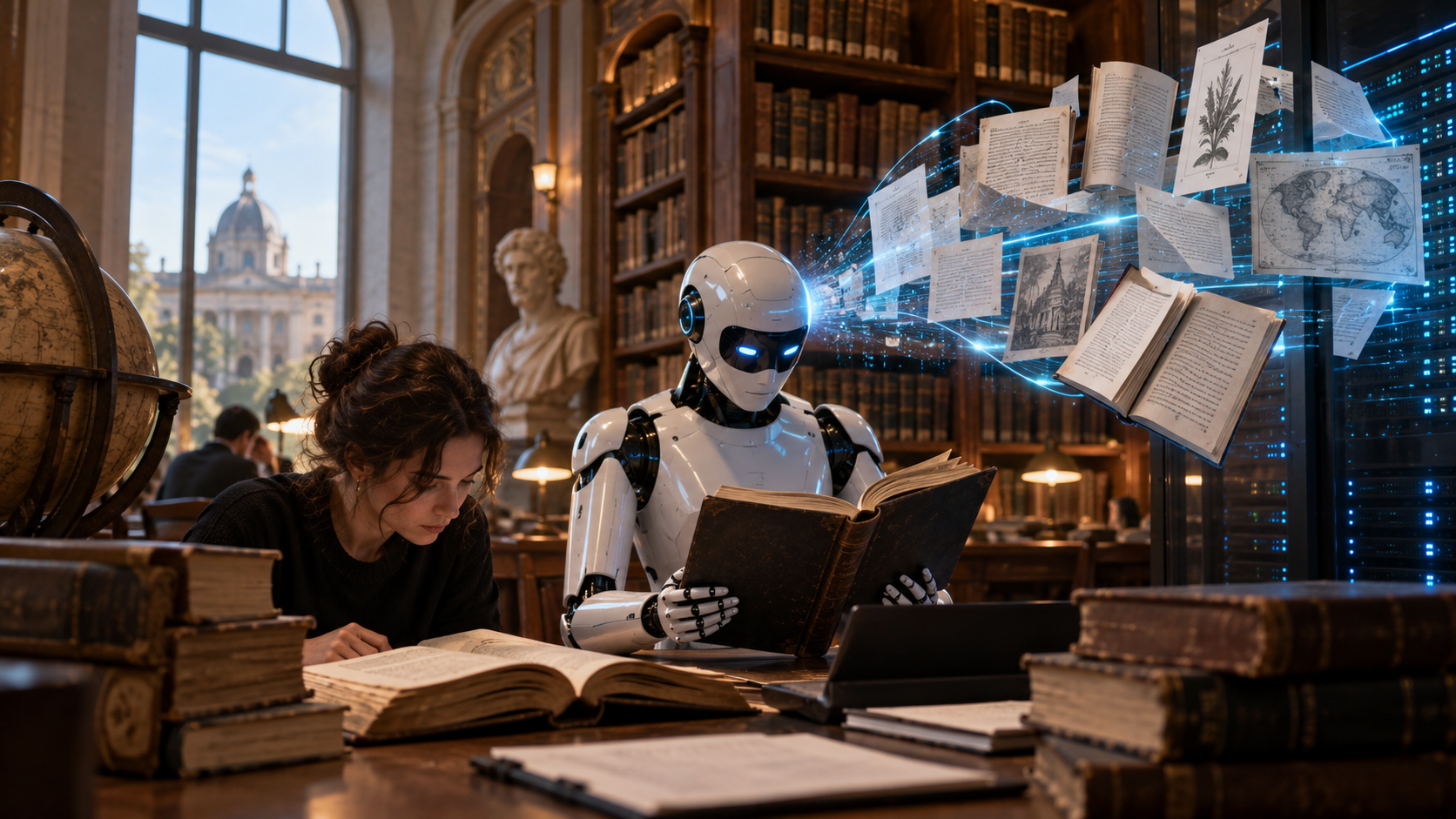 Le biblioteche aprono i loro archivi per alimentare l’intelligenza artificiale: una nuova era per i chatbot